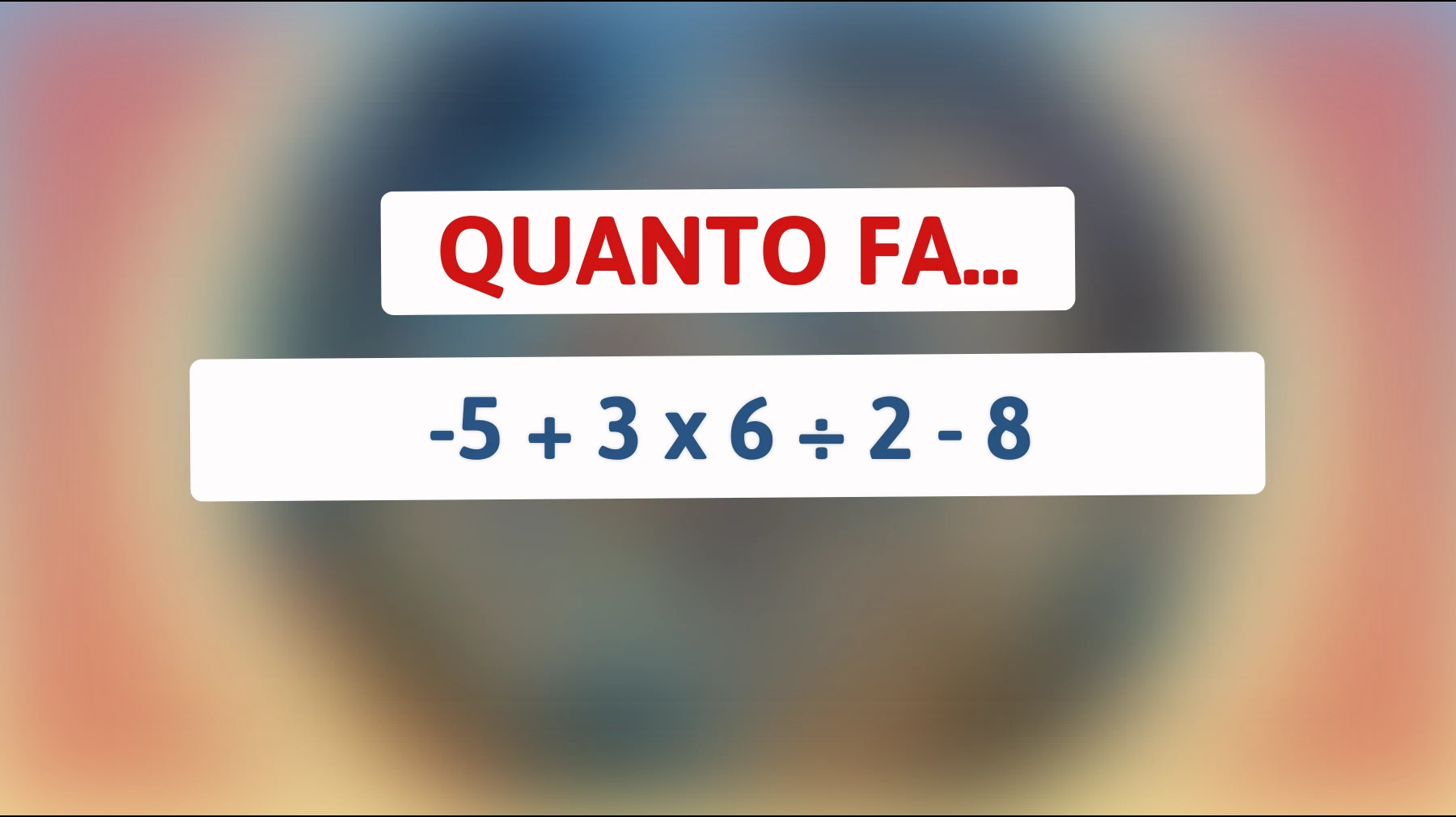 Sfida il tuo cervello: solo i veri geni riescono a risolvere questo semplice indovinello matematico!"